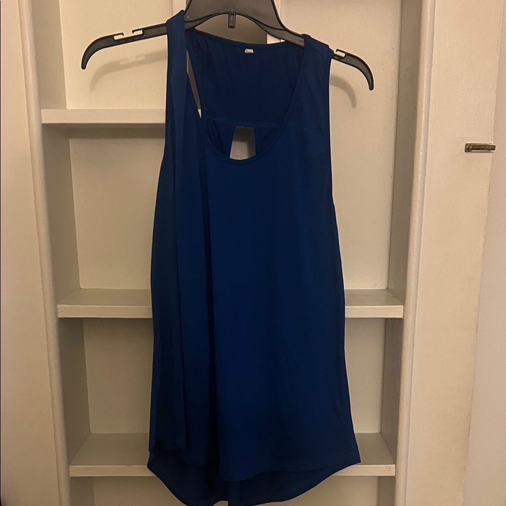 Women's Sleeveless Blue workout top